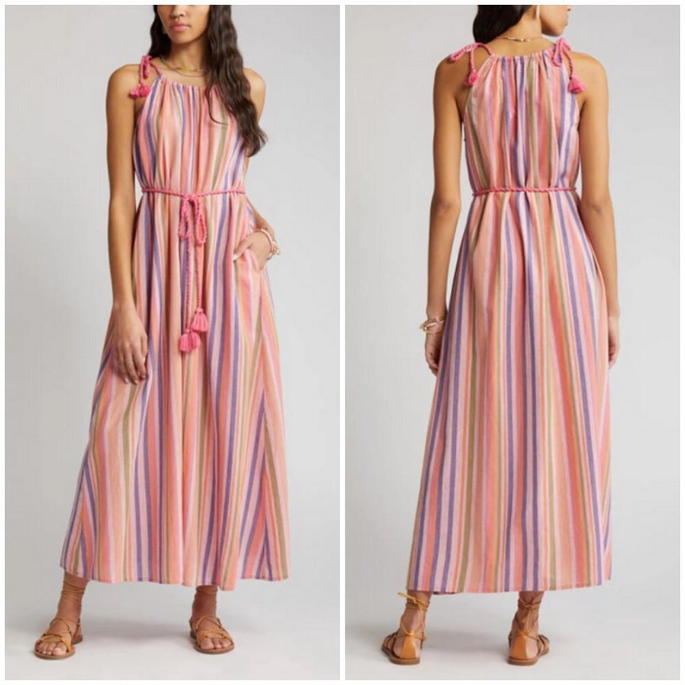 Xirena Esme Midi Dress ~ Citrus Melange Small S Nwt